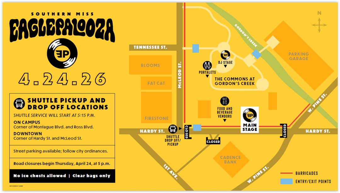 map of eaglepalooza location